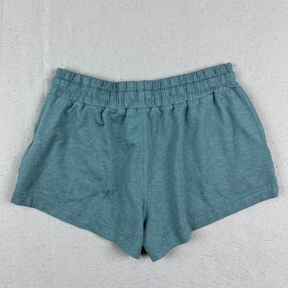 Vuori Halo Performance Shorts Womens XS zip pocket teal Heather Drawstring VW339 - Picture 4 of 11